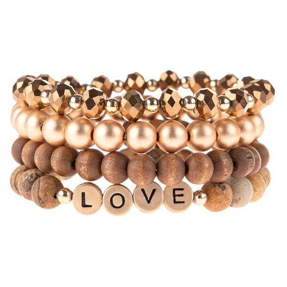 Riah Fashion Jewelry - Love Charm Bracelet